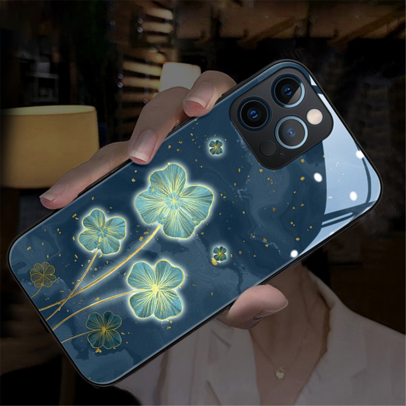 Four-leaf Clover Light-up Full Coverage Anti-drop Phone Case